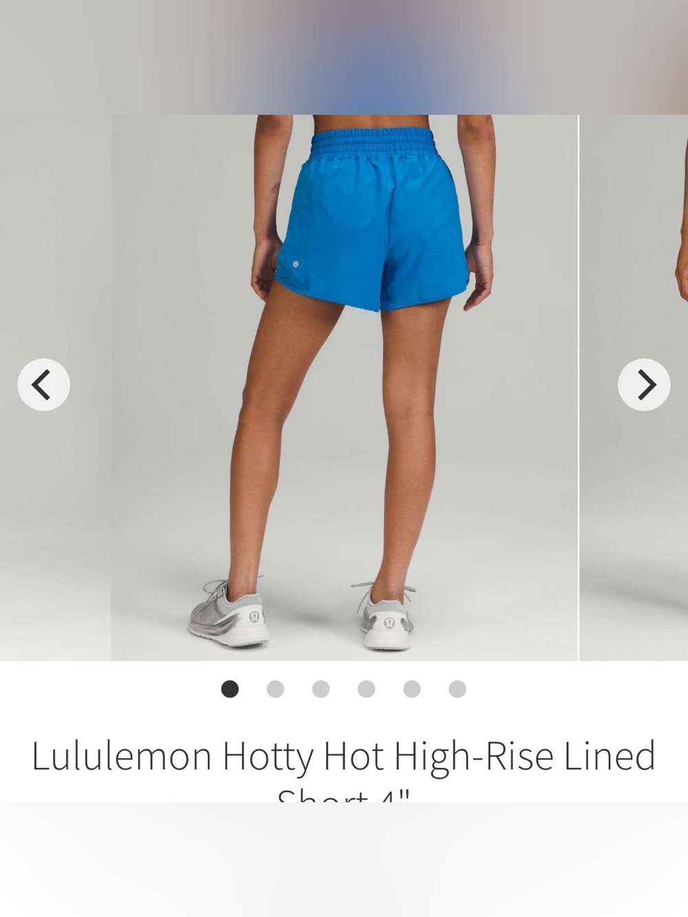 Lululemon Hotty Hot High Rise Shorts 4" In Poolside Size 0 - Picture 7 of 7
